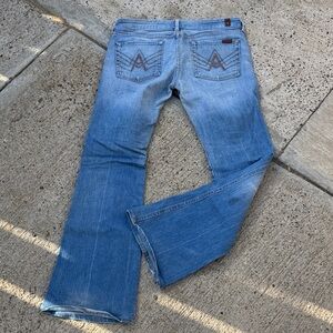 7 For All Mankind Light Blue Boot Cut Jeans
